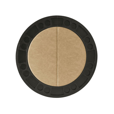 Poker Dining Table Rider, Round, 6-person, 48'', Black